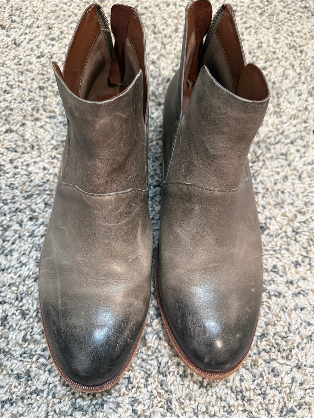 Kork-Ease Womens Ryder Leather Ankle Boots Size 9